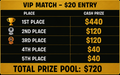 FORTNITE TOURNAMENT UNRANKED VIP MATCH- $20 ENTRY 9/2/26 9:00PM EST
